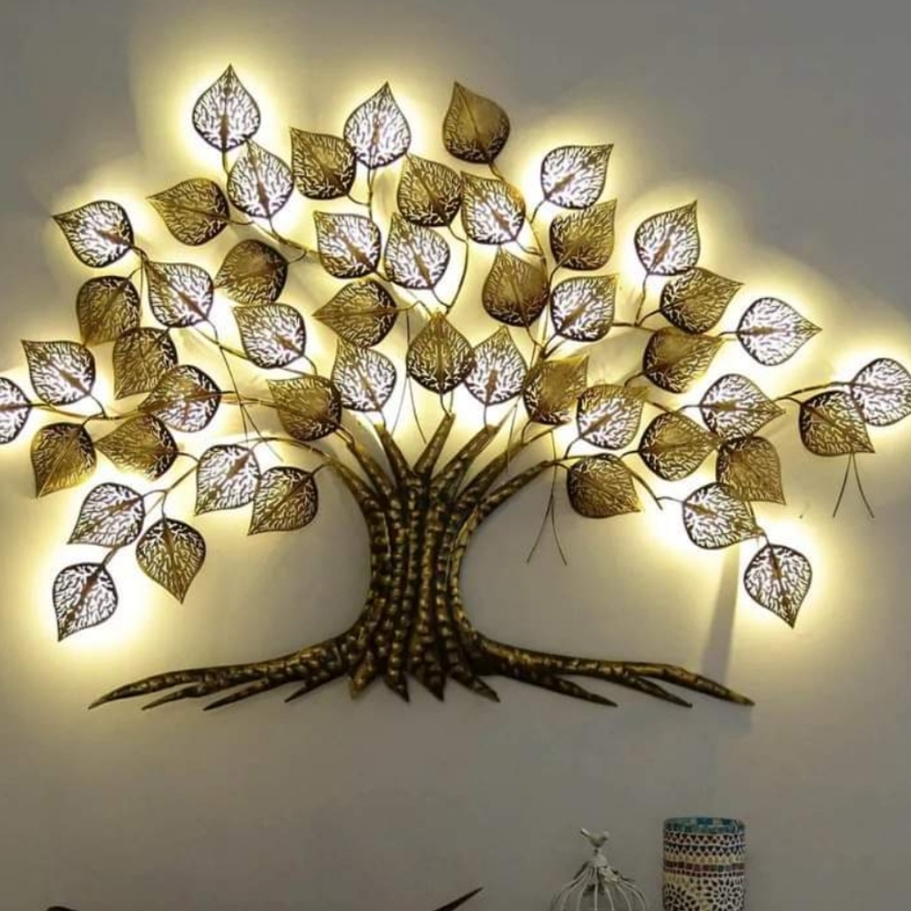Golden tree wall decor - Picture 1 of 4